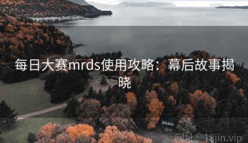 每日大赛mrds使用攻略：幕后故事揭晓