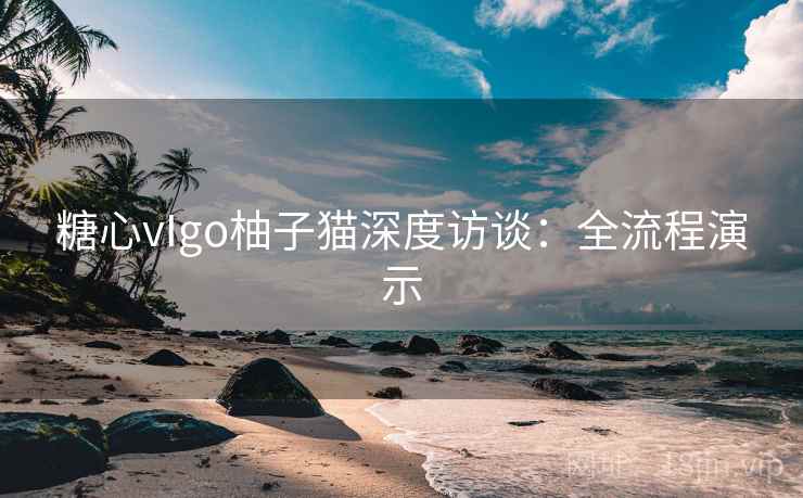 糖心vIgo柚子猫深度访谈：全流程演示